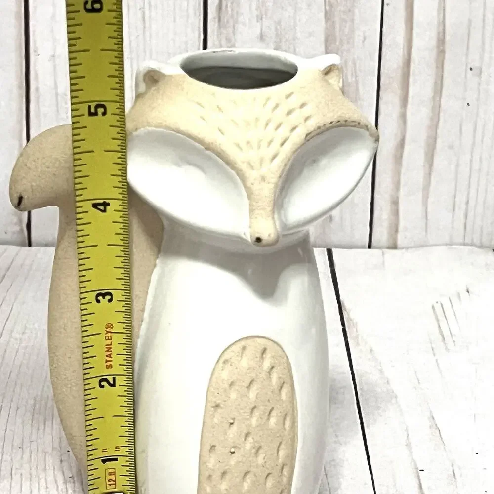Target Stoneware Woodland Fox Ceramic Bud Vase 5.5” Cabincore